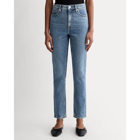 NWT Everlane The Original Cheeky Jean Straight Leg Medium Wash Size 27 Regular - Picture 1 of 9